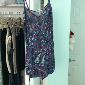 Cute Blue Floral Romper